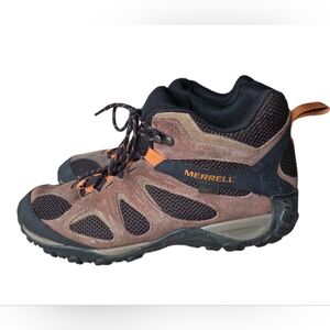 Merrell Mens Yokota 2 Mid Waterproof Hiking Boots Brown Size 13